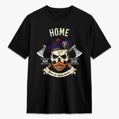 Home Modern Tartan Crest 2D T-shirt - Alba Skull Style