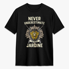 Jardine Tartan Crest 2D T-shirt - Never Underestimate Style