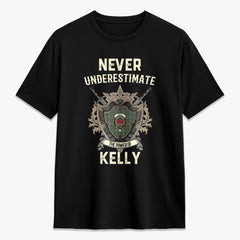Kelly Dress Tartan Crest 2D T-shirt - Never Underestimate Style