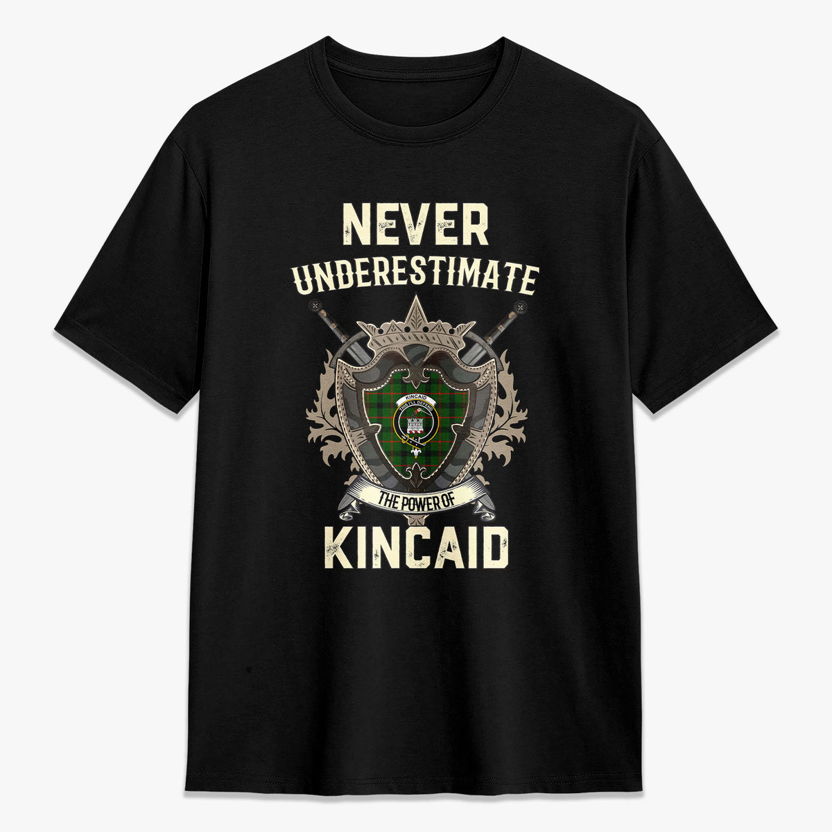 Kincaid Tartan Crest 2D T-shirt - Never Underestimate Style