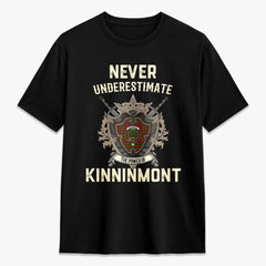 Kinninmont Tartan Crest 2D T-shirt - Never Underestimate Style