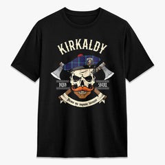 Kirkaldy Tartan Crest 2D T-shirt - Alba Skull Style