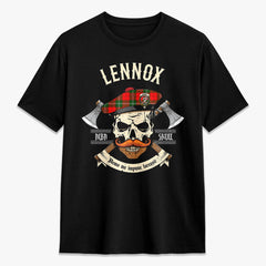 Lennox Tartan Crest 2D T-shirt - Alba Skull Style