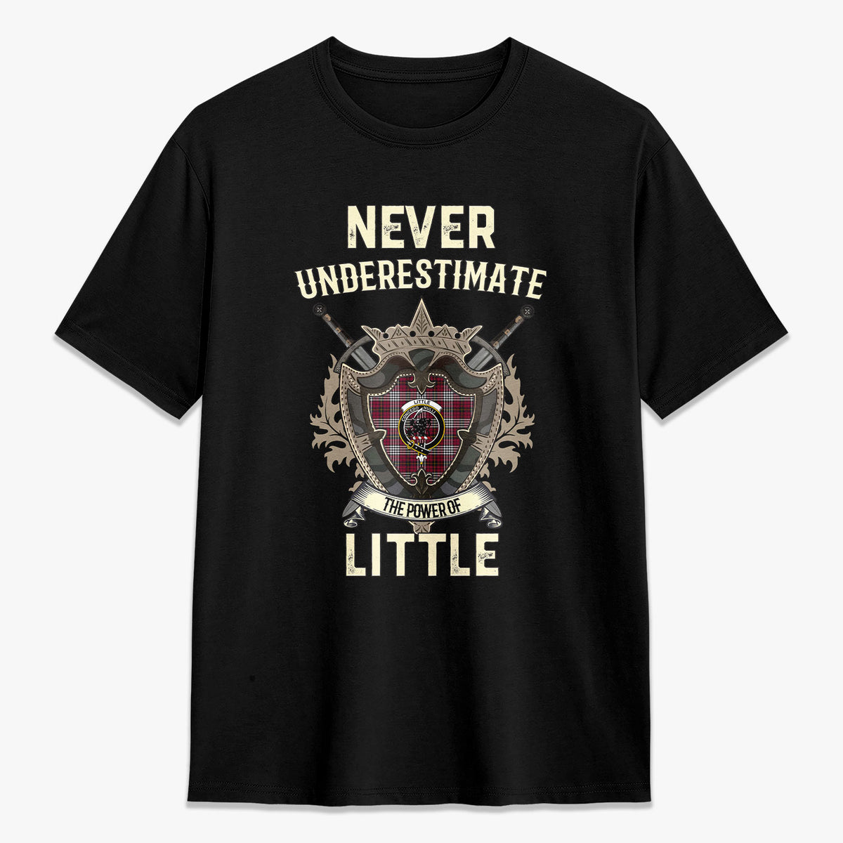 Little Tartan Crest 2D T-shirt - Never Underestimate Style