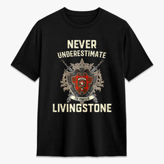 Livingstone Tartan Crest 2D T-shirt - Never Underestimate Style
