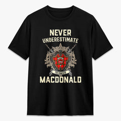 MacDonald of Sleat Tartan Crest 2D T-shirt - Never Underestimate Style