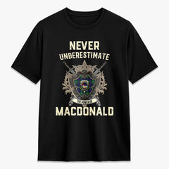 MacDonald of the Isles Hunting Modern Tartan Crest 2D T-shirt - Never Underestimate Style