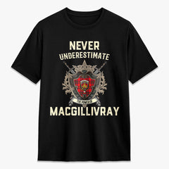 MacGillivray Modern Tartan Crest 2D T-shirt - Never Underestimate Style
