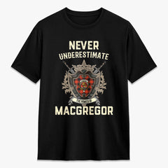 MacGregor Rob Roy Ancient Tartan Crest 2D T-shirt - Never Underestimate Style