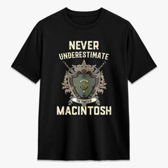 MacIntosh Hunting Ancient Tartan Crest 2D T-shirt - Never Underestimate Style