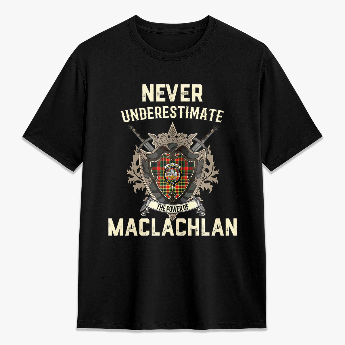 MacLachlan Hunting Modern Tartan Crest 2D T-shirt - Never Underestimate Style