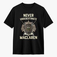MacLaren Weathered Tartan Crest 2D T-shirt - Never Underestimate Style