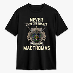 MacThomas Modern Tartan Crest 2D T-shirt - Never Underestimate Style