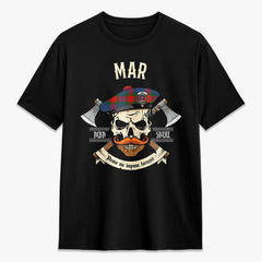 Mar Tartan Crest 2D T-shirt - Alba Skull Style