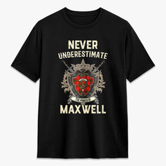 Maxwell Modern Tartan Crest 2D T-shirt - Never Underestimate Style
