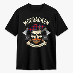 McCracken Tartan Crest 2D T-shirt - Alba Skull Style