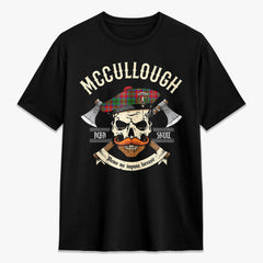 McCullough Tartan Crest 2D T-shirt - Alba Skull Style