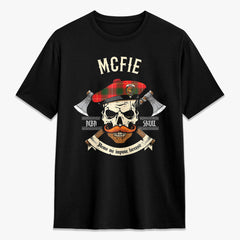 McFie Tartan Crest 2D T-shirt - Alba Skull Style