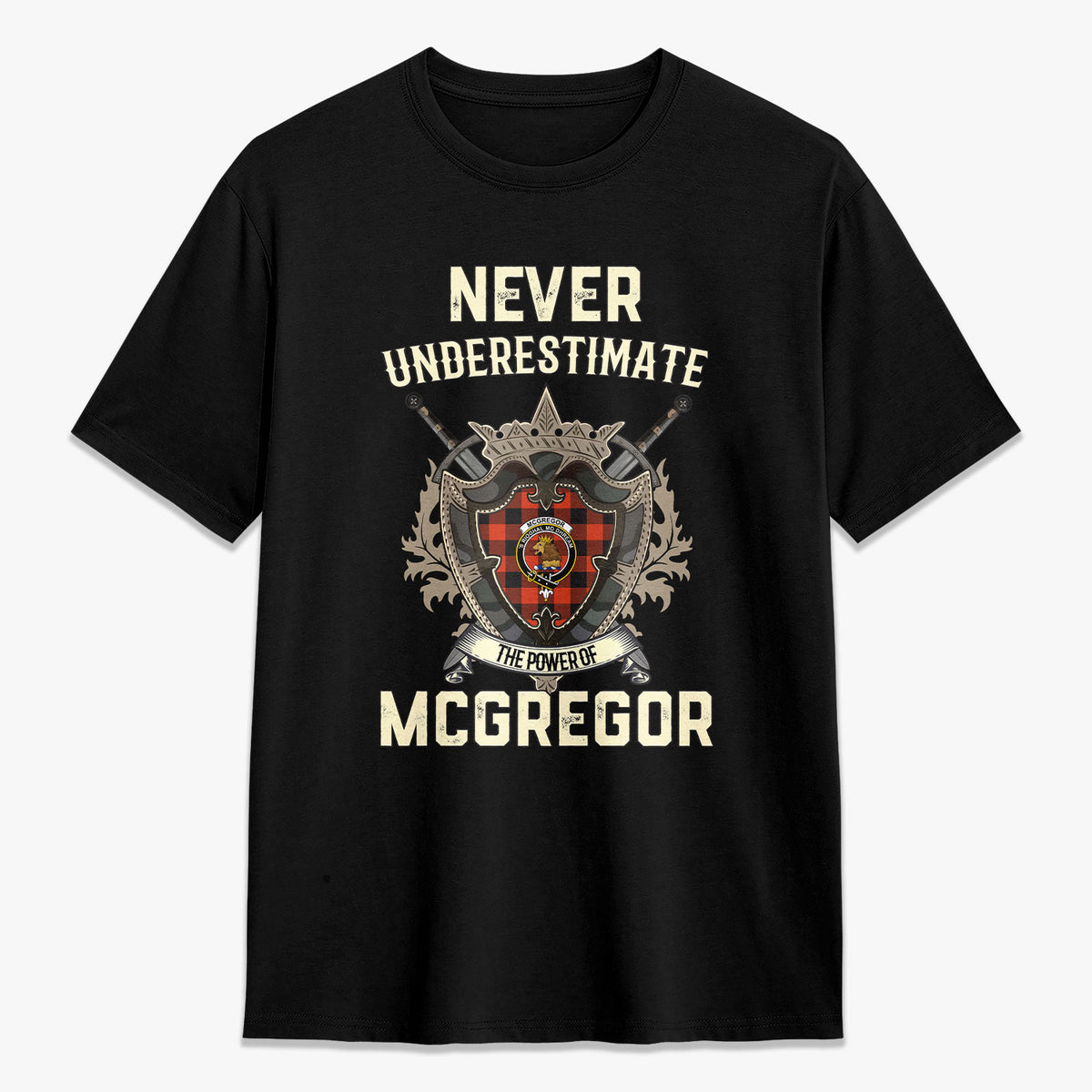 McGregor Rob Roy Ancient Tartan Crest 2D T-shirt - Never Underestimate Style