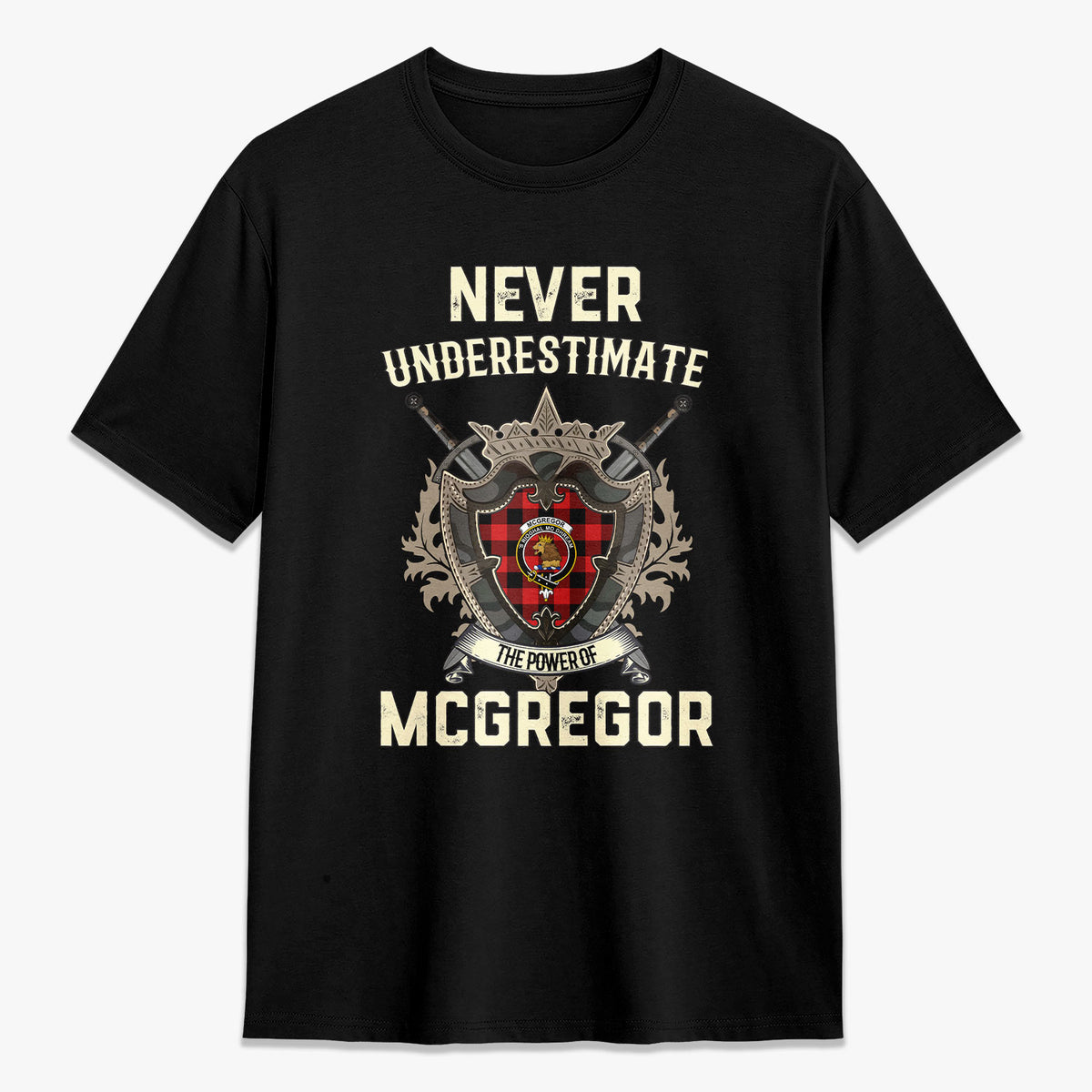 McGregor Rob Roy Modern Tartan Crest 2D T-shirt - Never Underestimate Style