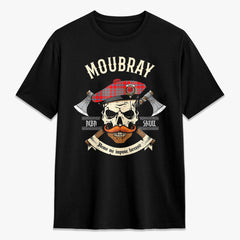 Moubray Tartan Crest 2D T-shirt - Alba Skull Style