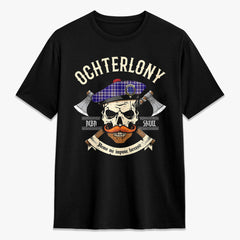 Ochterlony Tartan Crest 2D T-shirt - Alba Skull Style