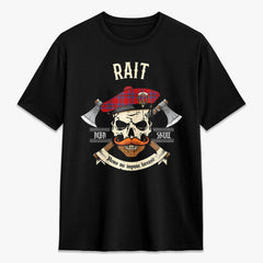 Rait Tartan Crest 2D T-shirt - Alba Skull Style