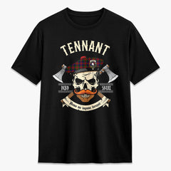 Tennant Tartan Crest 2D T-shirt - Alba Skull Style