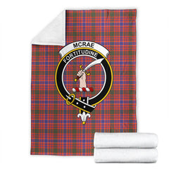 McRae Ancient Tartan Crest Blanket