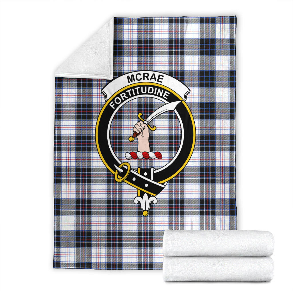 McRae Dress Modern Tartan Crest Blanket