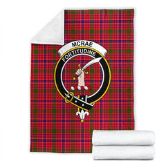 McRae Modern Tartan Crest Blanket