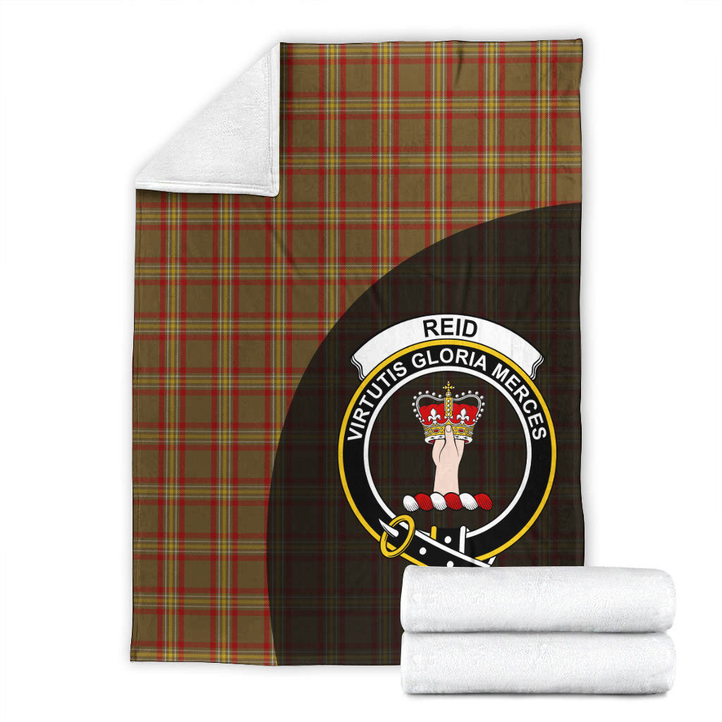Reid Ancient Tartan Crest Blanket Wave Style