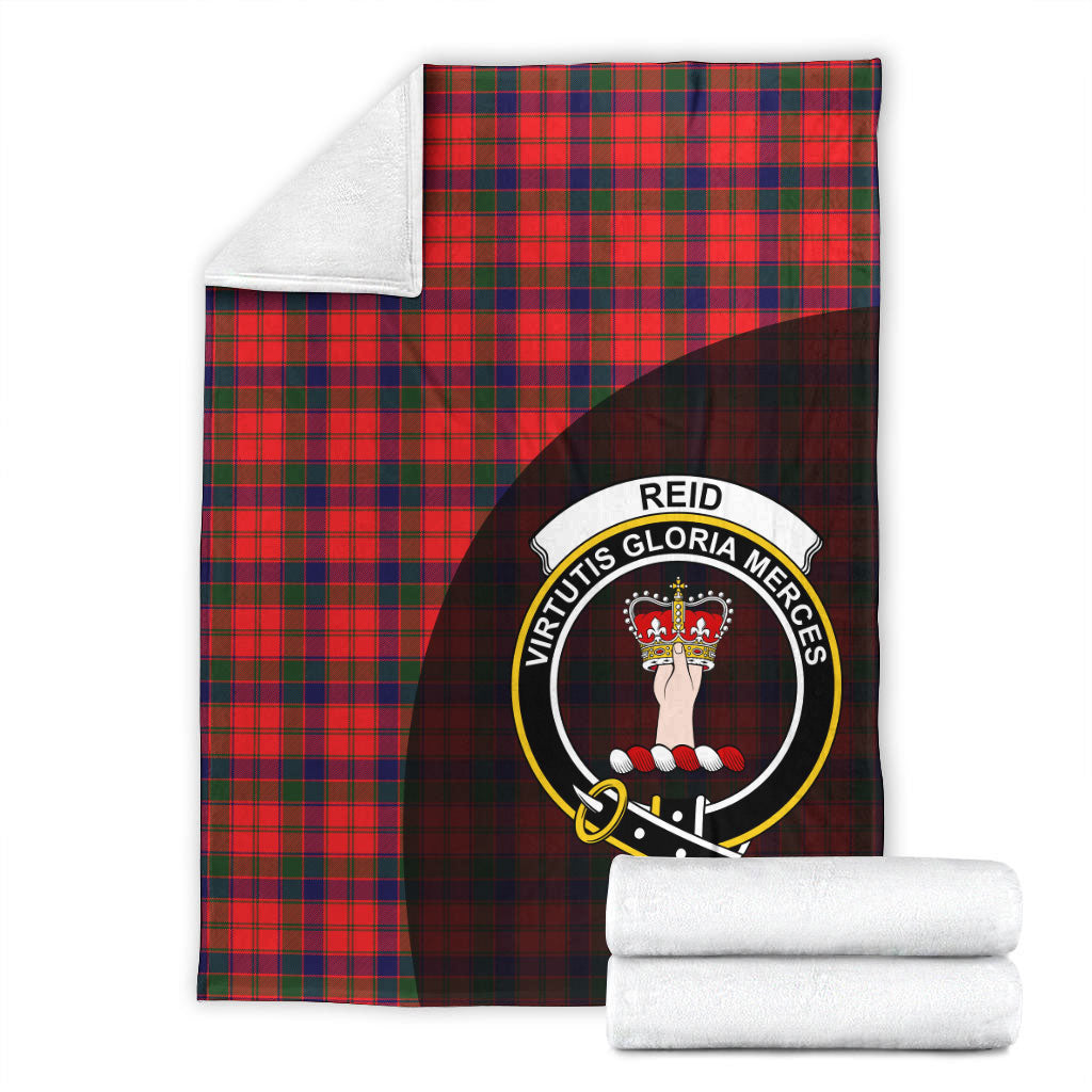 Reid Modern Tartan Crest Blanket Wave Style