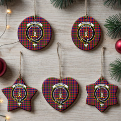 McIntyre Modern Tartan Crest Christmas Ceramic Ornament