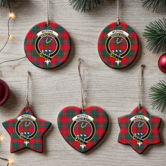 McPhail Clan Tartan Crest Christmas Ceramic Ornament