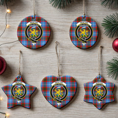 Newton Tartan Crest Christmas Ceramic Ornament