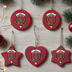 Rait Tartan Crest Christmas Ceramic Ornament