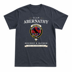 Abernathy Tartan Crest Mischief and Mayhem T-shirt