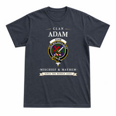 Adam Tartan Crest Mischief and Mayhem T-shirt