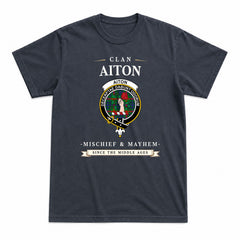 Aiton Tartan Crest Mischief and Mayhem T-shirt