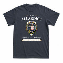 Allardice Tartan Crest Mischief and Mayhem T-shirt