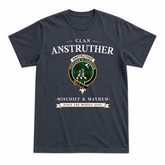 Anstruther Tartan Crest Mischief and Mayhem T-shirt