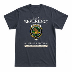 Beveridge Tartan Crest Mischief and Mayhem T-shirt