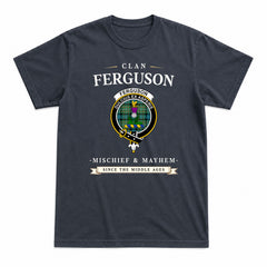 Ferguson Ancient Tartan Crest Mischief and Mayhem T-shirt