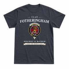 Fotheringham Tartan Crest Mischief and Mayhem T-shirt