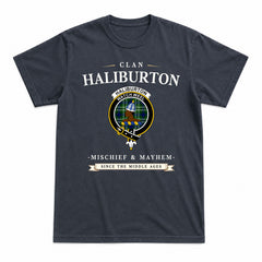 Haliburton Tartan Crest Mischief and Mayhem T-shirt