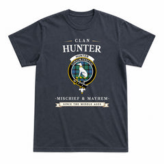 Hunter Ancient Tartan Crest Mischief and Mayhem T-shirt