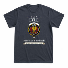 Lyle Tartan Crest Mischief and Mayhem T-shirt