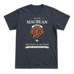 MacBean Tartan Crest Mischief and Mayhem T-shirt