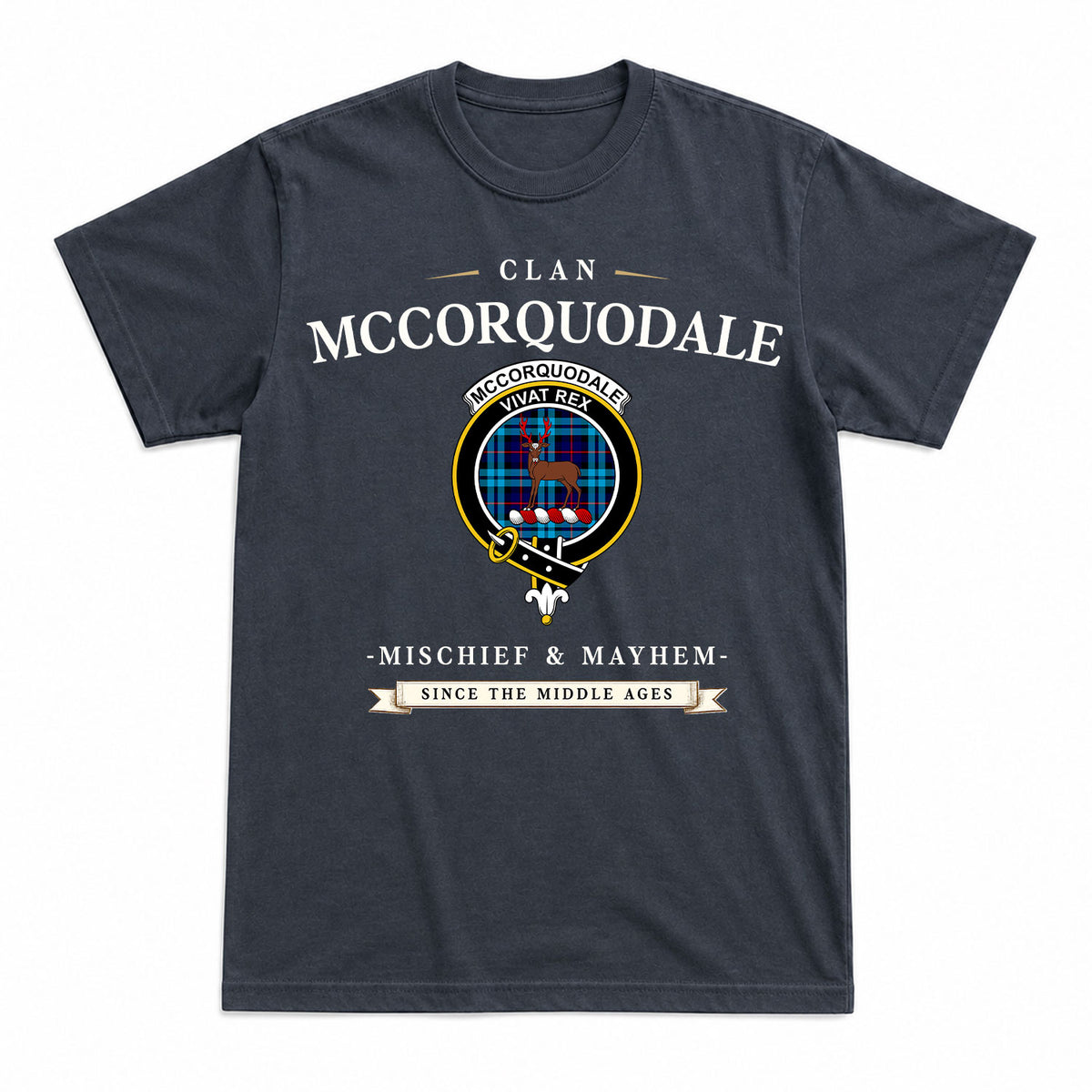 McCorquodale Tartan Crest Mischief and Mayhem T-shirt